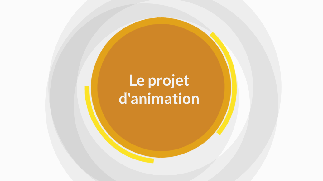 Le projet d'animation