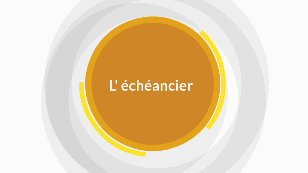 L'échéancier - plan de vol