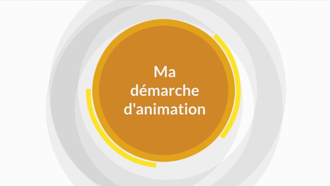 Ma démarche d'animation